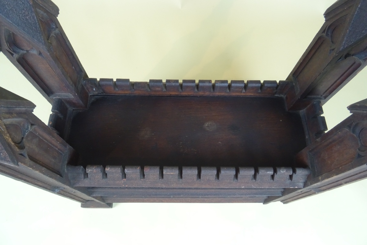 Antique Oak Gothic Architectural Element (11).JPG